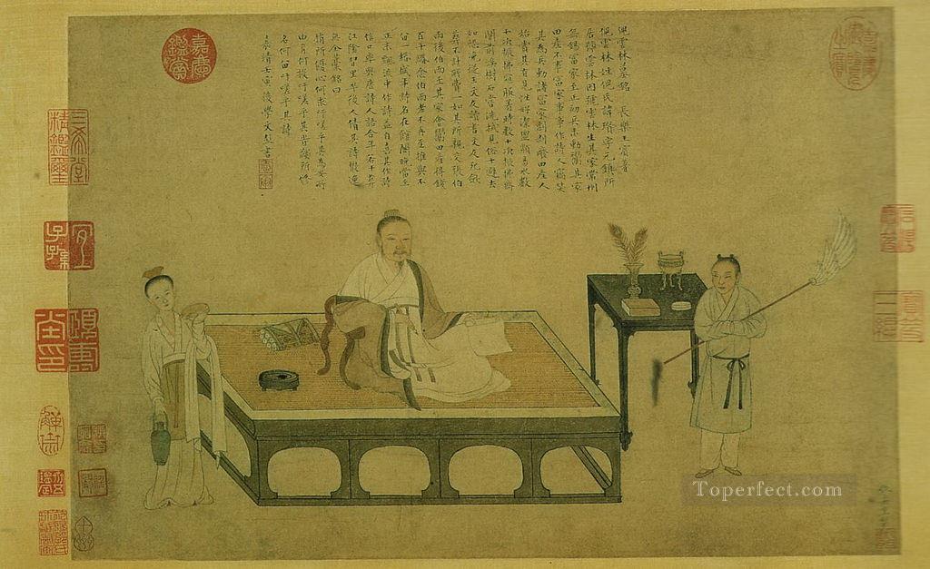ni zan s portrait 1542 old China ink Oil Paintings